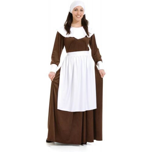  할로윈 용품Unknown Pilgrim Woman Adult Halloween Costume Size 8-10 Medium