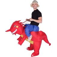 Unknown Dragon Adult Funny Halloween Inflatable Blow Up Carry Ride On Costume Outfit Fat Suit Men Women