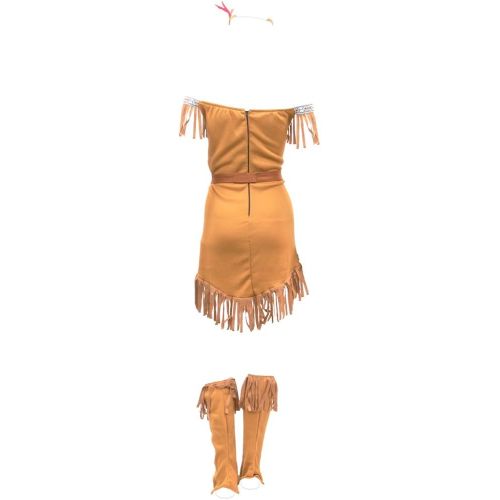  할로윈 용품Unknown Hide Huntress Womens Halloween Costume Tribal Native American Indian Princess