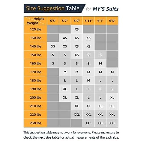  할로윈 용품Unknown MYS Mens 3 Piece Slim Fit Suit Set, 2 Button Blazer Jacket Vest Pants with Tie, Solid Wedding Dress Tux and Trousers