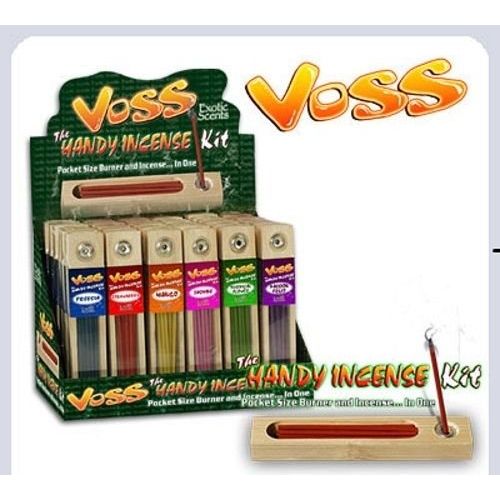  인센스스틱 Unknown 6 x VOSS HANDY INCENSE KIT Pocket Size Burner Incense Sticks Kit