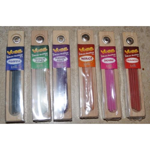  인센스스틱 Unknown 6 x VOSS HANDY INCENSE KIT Pocket Size Burner Incense Sticks Kit