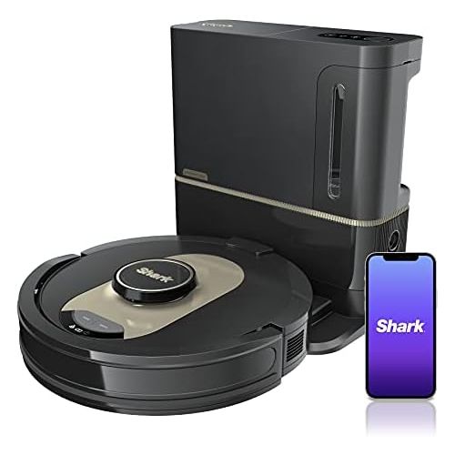  Unknown Shark AV2501AE AI Robot Vacuum with XL HEPA Self-Empty Base, Bagless, 60-Day Capacity, LIDAR Navigation, Perfect for Pet Hair, Compatible with Alexa, Wi-Fi Connected, Carpet & Hard