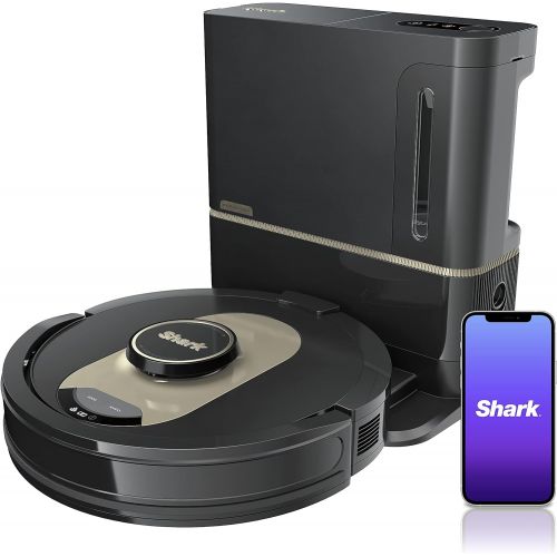  Unknown Shark AV2501AE AI Robot Vacuum with XL HEPA Self-Empty Base, Bagless, 60-Day Capacity, LIDAR Navigation, Perfect for Pet Hair, Compatible with Alexa, Wi-Fi Connected, Carpet & Hard