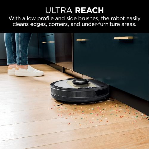  Unknown Shark AV2501AE AI Robot Vacuum with XL HEPA Self-Empty Base, Bagless, 60-Day Capacity, LIDAR Navigation, Perfect for Pet Hair, Compatible with Alexa, Wi-Fi Connected, Carpet & Hard