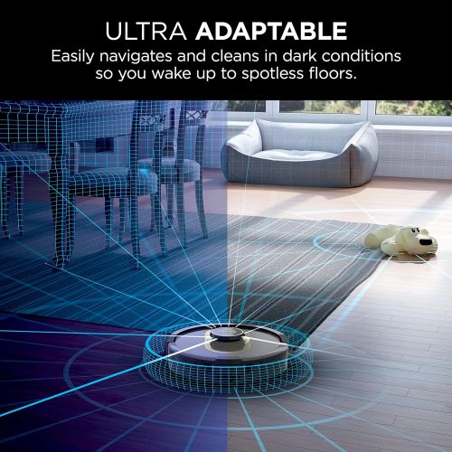  Unknown Shark AV2501AE AI Robot Vacuum with XL HEPA Self-Empty Base, Bagless, 60-Day Capacity, LIDAR Navigation, Perfect for Pet Hair, Compatible with Alexa, Wi-Fi Connected, Carpet & Hard