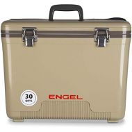Unknown Engel 30-Quart 48 Can Portable Leak-Proof Compact Lightweight Insulated Airtight Hard Drybox Cooler for Fishing, Hunting, and Camping