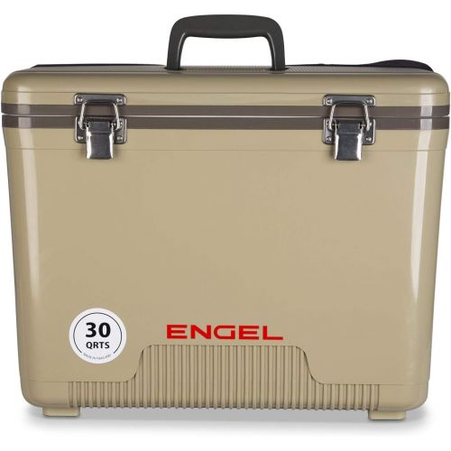  Unknown Engel 30-Quart 48 Can Portable Leak-Proof Compact Lightweight Insulated Airtight Hard Drybox Cooler for Fishing, Hunting, and Camping