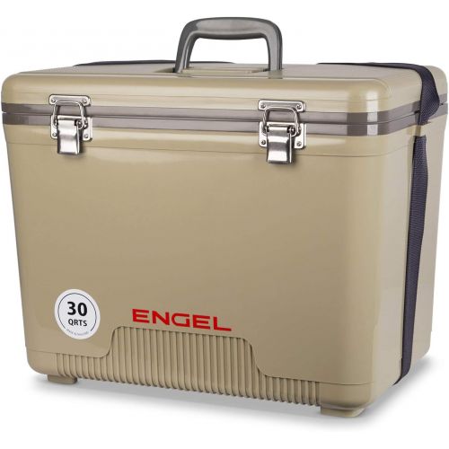  Unknown Engel 30-Quart 48 Can Portable Leak-Proof Compact Lightweight Insulated Airtight Hard Drybox Cooler for Fishing, Hunting, and Camping