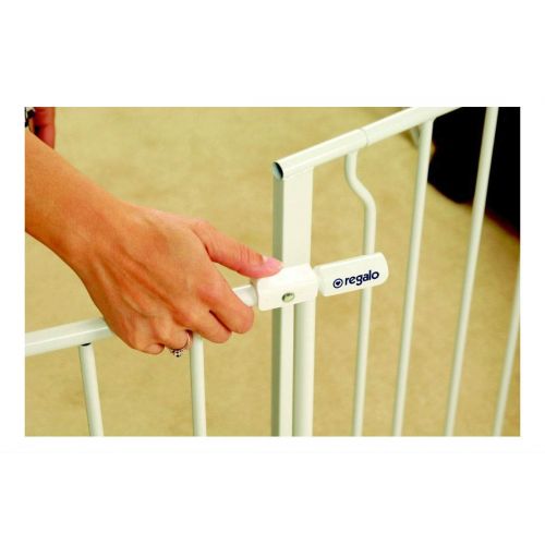  Unknown Dog Gate Walk Thru Pet Fence Baby Child Safety Wide Indoor Adjustable Barrier