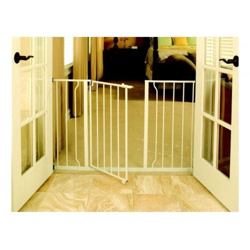  Unknown Dog Gate Walk Thru Pet Fence Baby Child Safety Wide Indoor Adjustable Barrier