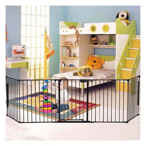  Unknown Fireplace Baby Safety Fence Hearth Gate BBQ Metal Fire Gate Pet Dog Cat