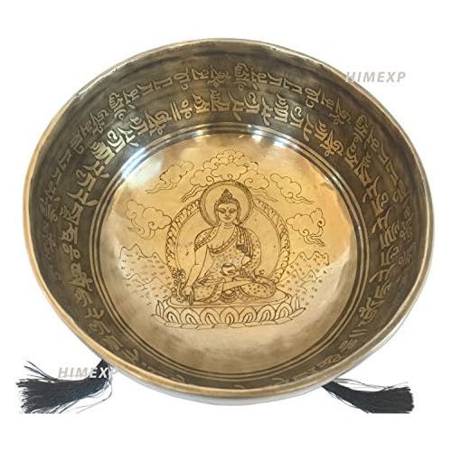  Unknown Inside Buddha Special Carved Handmade 7 Metal Tibetan Himalayan Singing Bowls