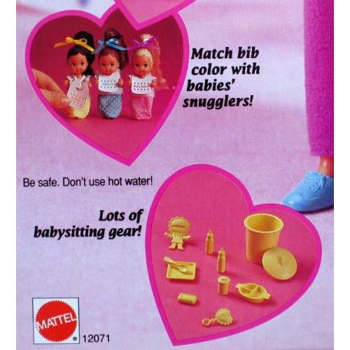  Unknown Barbie Babysitter SKIPPER Doll w 3 Babies! (1994)