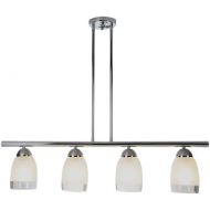 Unknown Monument 617510 Essen 4-Light Pendant Fixture, Polished Chrome, 35 In.