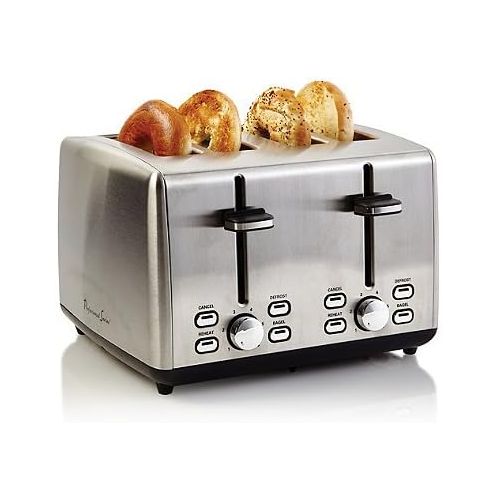  Unknown Professional Series Efficient, Defrost and Reheat Function, 925 Watts, Stainless Steel 4-Slice Toaster- Includes 4 extra wide slots