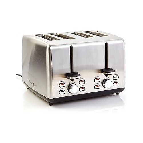  Unknown Professional Series Efficient, Defrost and Reheat Function, 925 Watts, Stainless Steel 4-Slice Toaster- Includes 4 extra wide slots