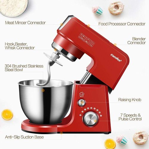  Unknown Function Tilt-Head Stand Mixer with 7 Speeds New 2.6Qt Die Cast 7-in-1 Multi New