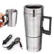 Unknown 12v 300ml Portable in Car Coffee Maker Tea Pot Vehicle Thermos Heating Cup Lid