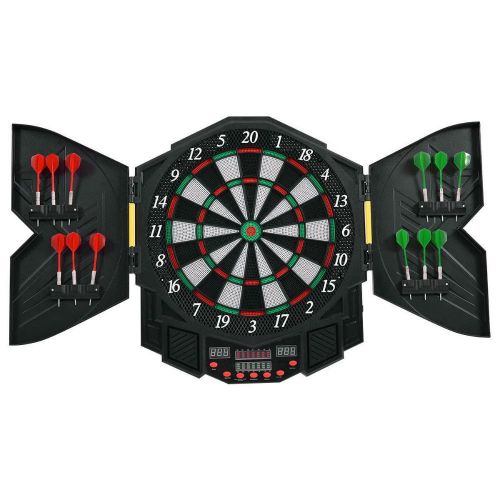  Unknown Professional Electronic Dartboard Cabinet Set w12 Darts Game Room LED Display