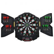 Unknown Professional Electronic Dartboard Cabinet Set w 12 Darts Game Room LED Display