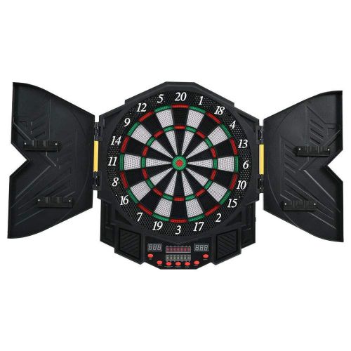  Unknown Professional Electronic Dartboard Cabinet Set w 12 Darts Game Room LED Display