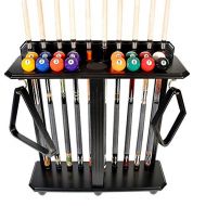 Unknown Cue Rack Only - 10 Pool - Billiard Stick & Ball Set Floor - Stand Black Finish