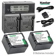 Unknown Kastar LCD Dual Smart Fast Charger & 2 x Battery for Panasonic CGR-DU07, CGA-DU07and PV-GS31, PV-GS33,PV-GS34, PV-GS35, PV-GS39, PV-GS400, PV-GS500, PV-GS50, PV-GS50S, PV-GS55 Digi