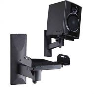 Unknown 2 x Speaker Wall Mount Bracket Tilt Side Clamping Large Bookshelf Surround Sound