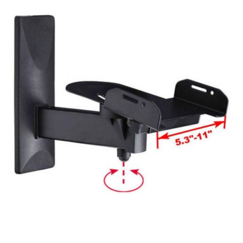  Unknown 2 x Speaker Wall Mount Bracket Tilt Side Clamping Large Bookshelf Surround Sound