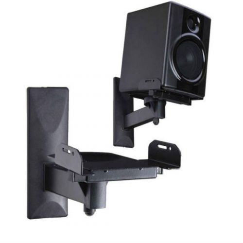  Unknown 2 x Speaker Wall Mount Bracket Tilt Side Clamping Large Bookshelf Surround Sound