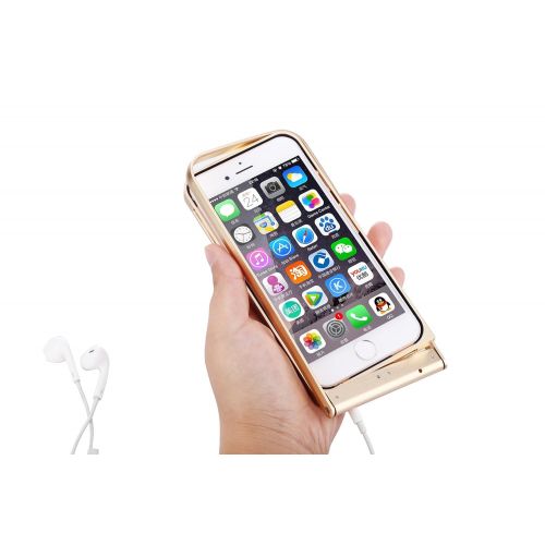  Unknown New R-just Case Aluminum bumper With Wireless Bluetooth Remote Shutter Lazy people Stand For iphone 6 Plus6s Plus - Golden