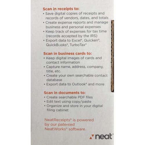  NeatReceipts Portable Mobile Sheetfed Scanner