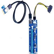 Unknown 10 pcs lot 6 pin PCIE to PCIe riser USB3.0 PCI E mining adapter card extension cable