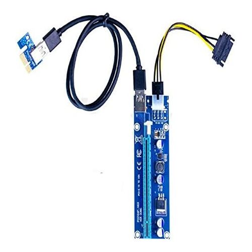  Unknown 10 pcs lot 6 pin PCIE to PCIe riser USB3.0 PCI E mining adapter card extension cable