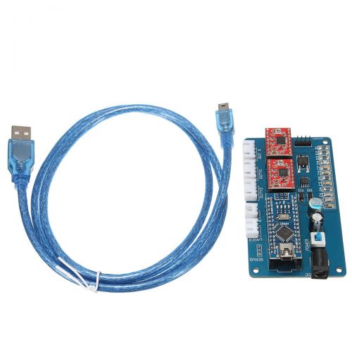  Unknown 2 GRBL Control Panel Board For Laser Engraving Machine Benbox USB Stepper Driver Board - Laser Equipment Laser Accessories - 1X USB 2 Axis Stepper Motor Driver Board, 1X USB Cable