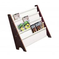 Unknown Book Shelf Sling Storage Rack Organizer Bookcase Display Holder Walnut Wood Kids New