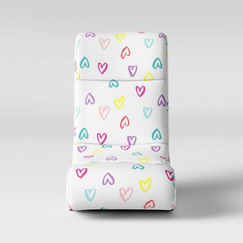  Unknown Girls Gaming Chair White with Hearts