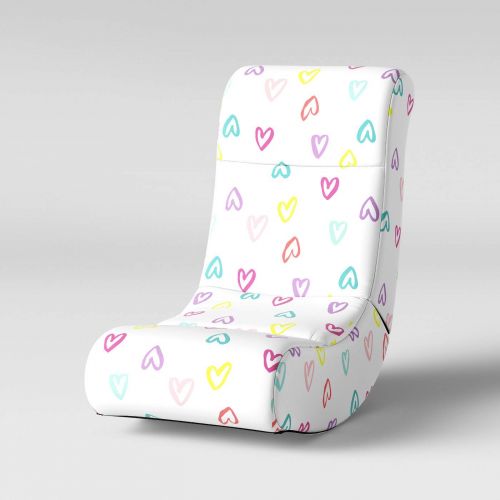  Unknown Girls Gaming Chair White with Hearts