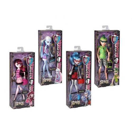  Unknown Model 4pcs/lot, original Monster High dolls/scaris city of frights,Ghoulia Yelps,Draculaura,Abbey Bominable,Deuce gorgon/gift for girl