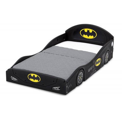  Unknown DC Comics Batman Batmobile Car Sleep and Play Toddler Bed with Attached Guardrails by Delta Children