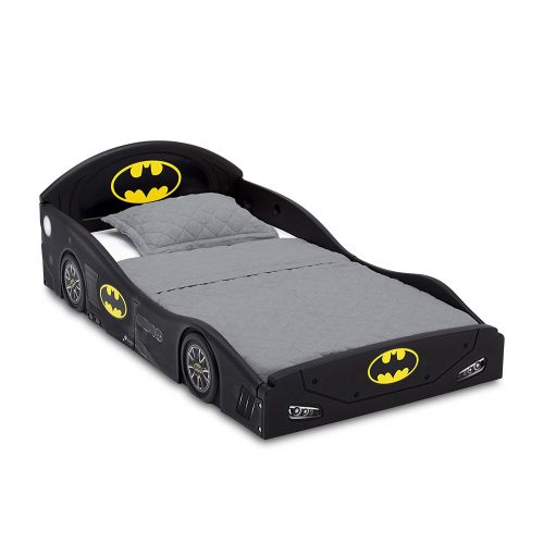  Unknown DC Comics Batman Batmobile Car Sleep and Play Toddler Bed with Attached Guardrails by Delta Children