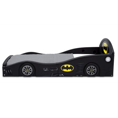  Unknown DC Comics Batman Batmobile Car Sleep and Play Toddler Bed with Attached Guardrails by Delta Children