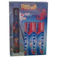 Unknown Kids Crest Spiderman Spinbrush & 3 Tubes of Kids Crest Toothpaste