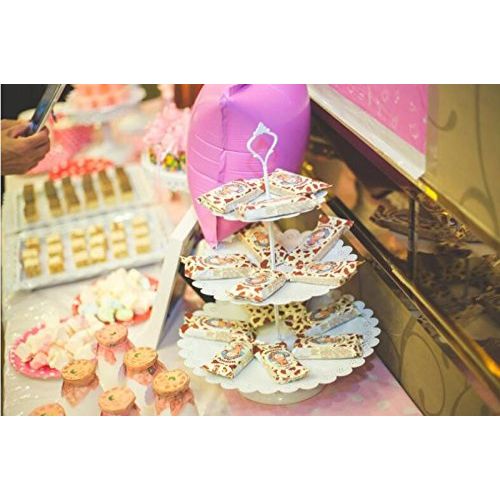  Unknown 12 PCS Wedding Decoration Dessert Tray Cake Stand Holder Cupcake Pan Party#021300