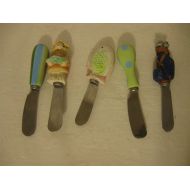 Unknown EASTER CHEESE SPREADERS, SET OF FIVE
