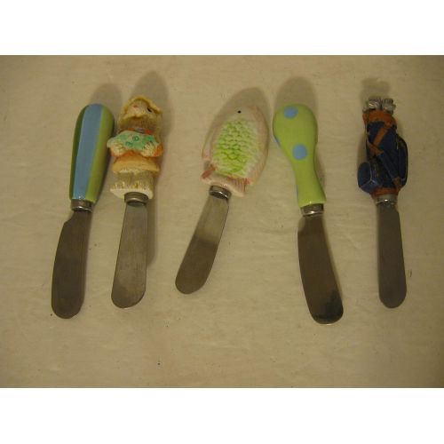  Unknown EASTER CHEESE SPREADERS, SET OF FIVE