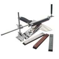 Unknown Kitchen Knife Sharpening - Kitchen Knife Sharpener System - Profession Kitchen Sharpening Scissor Knife Blade Sharpener Tools With 4 Stones (Professional Kitchen Knife Sharpener)