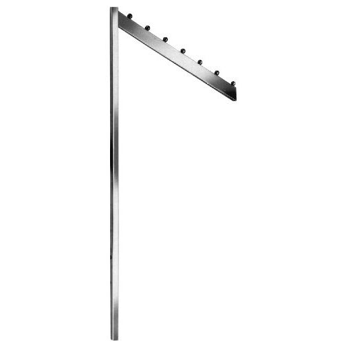  Unknown 2-Way Garment Rack with Slant Blade Arms - Chrome Plated