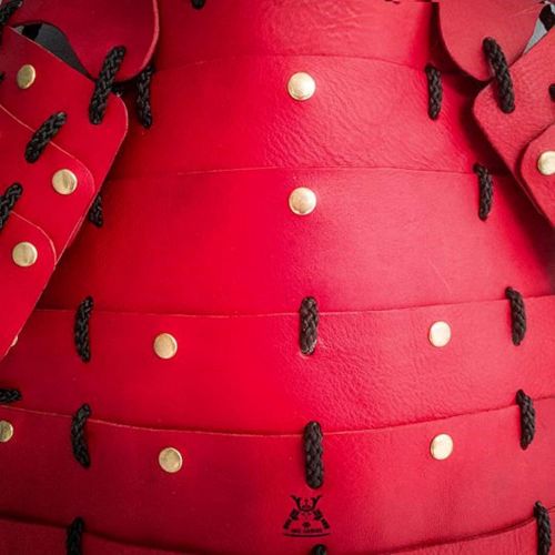  Unknown HOT! Made-to-Order Japanese Style Handmade Dog Costumes Samurai Armor for Dog Fashion Cosplay for Medium Dog Made from Genuine Leather